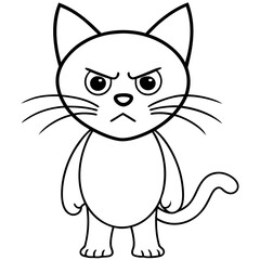 cartoon cat vector illustration