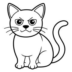 cartoon cat vector illustration