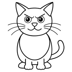 cartoon cat vector illustration