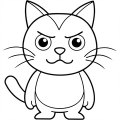 cartoon cat vector illustration