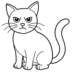 cartoon cat vector illustration