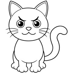 cartoon cat vector illustration