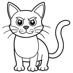 cartoon cat vector illustration