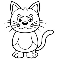 cartoon cat vector illustration