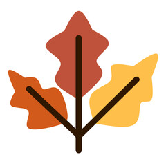 Flat Leaves Icon