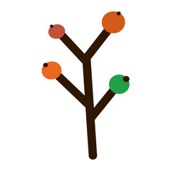Flat Leaves Icon