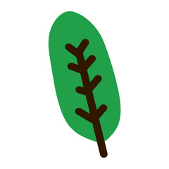 Flat Leaves Icon