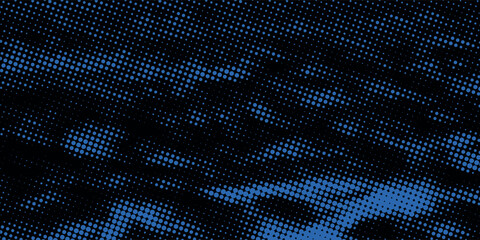 Obraz premium Abstract technology with blue dots pattern on gradients blue background. vector illustration