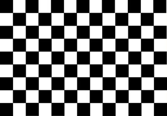 Fototapeta premium Checkered flag background. flag of racing car. Chess texture illustration. Black White color square pattern. 