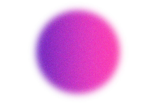 Abstract blurry pink purple gradient circle shape noise texture design element