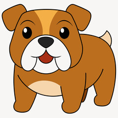 Valley Bulldog vector illustration