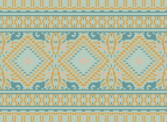 Geometric seamless pattern ornament illustration background print design. Backdrop seamless Native Embroidery Design for carpet, wallpaper.