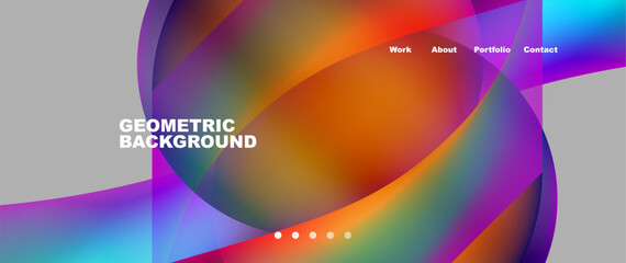 Colorful flowing shapes, wave lines with neon gradients. Vector Illustration For Wallpaper, Banner, Background, Card, Book Illustration, landing page