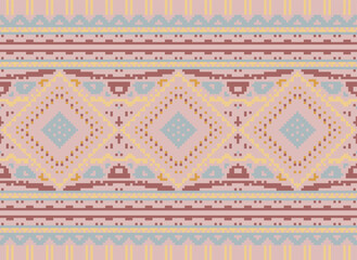 Geometric seamless pattern ornament illustration background print design. Backdrop seamless Native Embroidery Design for carpet, wallpaper.