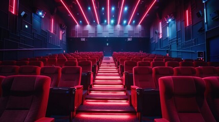 Fototapeta premium Empty Cinema hall