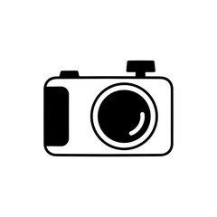 Camera Icon. Camera symbol. Camera vector icon flat, isolated on white