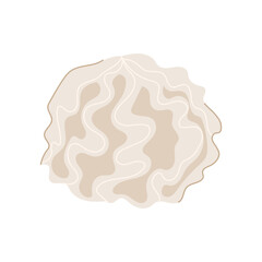 creme meringue cartoon. custard sweet, swirl pastry, topping blue creme meringue sign. isolated symbol vector illustration