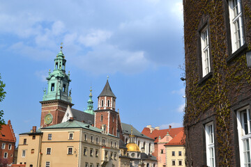 Obraz premium Beautiful Krakow market square. Faded colors.