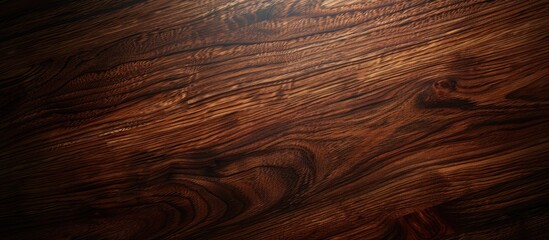 Fototapeta premium Dark wooden background with a brown wood texture on a natural wood table top, ideal for a copy space image.
