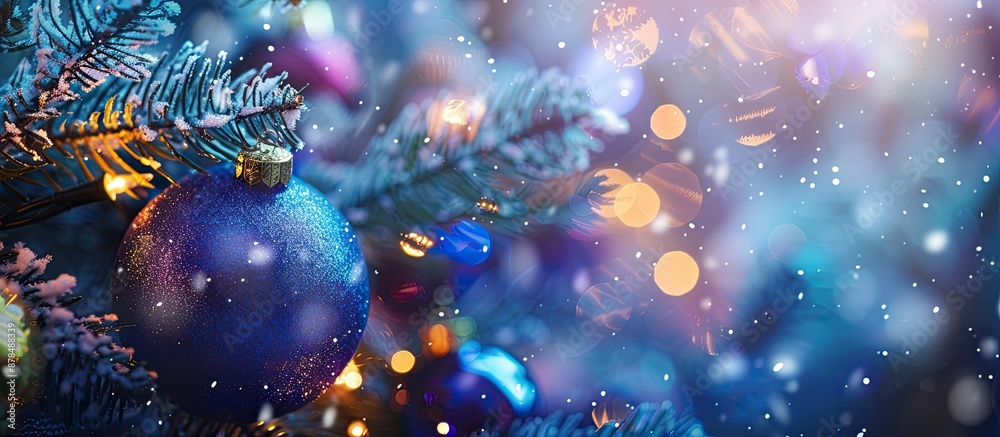 Aufkleber abstract background showcasing christmas decoration with available copy space image.