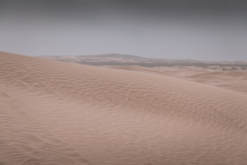 Vast landscape of the Gobi desert in Chinese Inner Mongolia