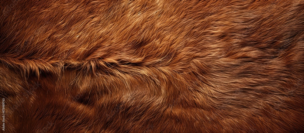 Poster Close-up brown leather background resembling the unique texture of wild animal hide with copy space image.
