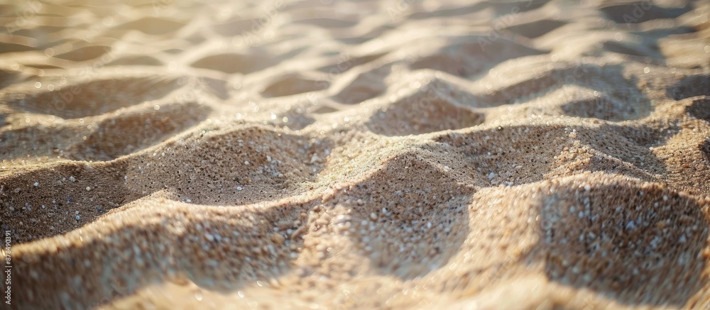 Poster Close-up texture of sand floor providing a background with copy space image.