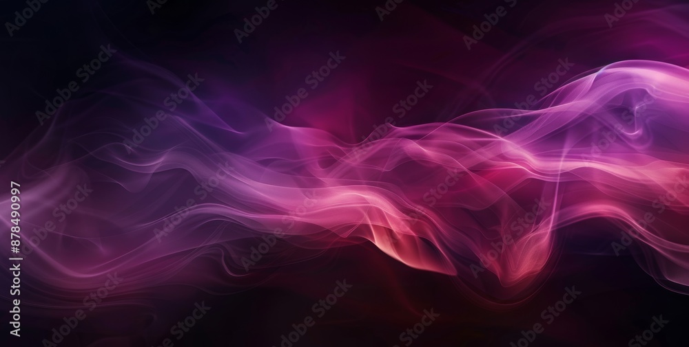 Poster background with abstract grainy texture in red, purple, and black, with copy space