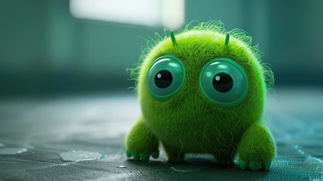 green alien monster