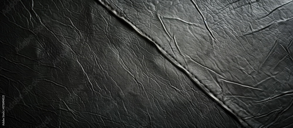 Poster background featuring a black leather texture with copy space image.
