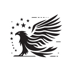 Eagle Silhouette vector illustration