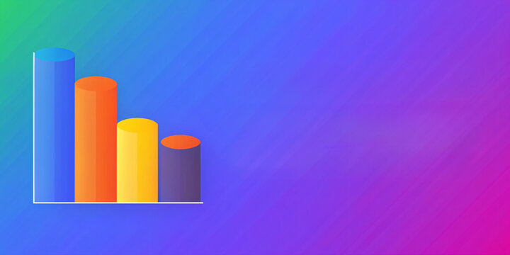 colorful graph on colorful background