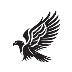 Obraz premium Eagle Silhouette vector illustration