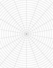 Obraz premium Polar graph paper, Circular grid paper