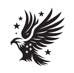 Eagle Silhouette vector illustration