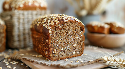 whole grain bread roll