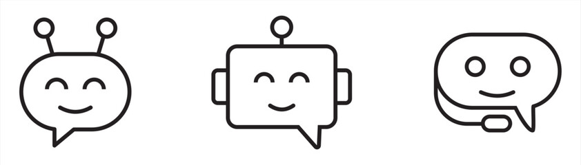 simple chatbot icon vector illustration