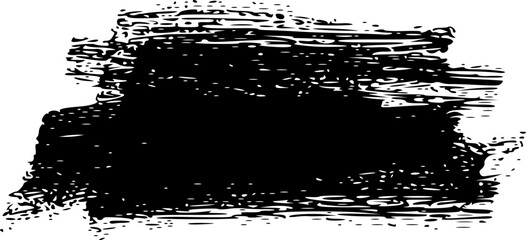 Ink and brush textured grunge stain