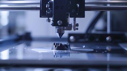 Innovative 3D Printing Machine in Action Creating Prototypes