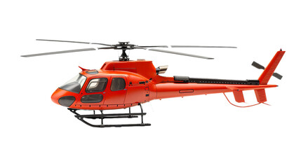 High-Detail Helicopter (Chopper) Isolated on transparent  Background, PNG file