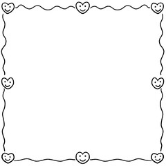 cute heart frame
