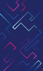 Fototapeta premium Cute wallpaper of irregular abstract colorful lines