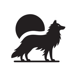 Wolf Silhouette vector illustration