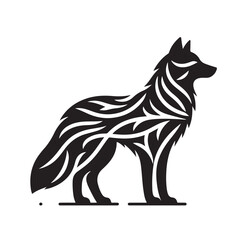 Wolf Silhouette vector illustration