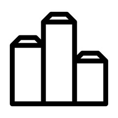 podium icon in line style. Vector illustration