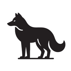 Wolf Silhouette vector illustration