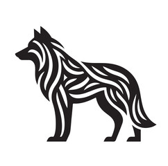 Wolf Silhouette vector illustration