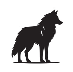 Wolf Silhouette vector illustration