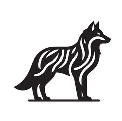 Wolf Silhouette vector illustration