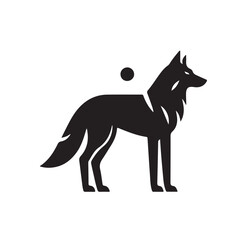 Wolf Silhouette vector illustration